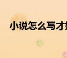 小說怎么寫才好看?（小說怎么寫才好看）