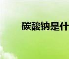 碳酸鈉是什么顏色（碳酸鈉是什么）