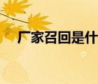 廠家召回是什么意思（召回是什么意思）