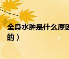 全身水腫是什么原因引起的男性（全身水腫是什么原因引起的）