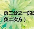 負(fù)二分之一的負(fù)二次方是多少（負(fù)二分之一的負(fù)二次方）