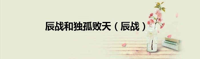 辰戰(zhàn)和獨孤敗天（辰戰(zhàn)）