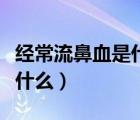 經(jīng)常流鼻血是什么原因（經(jīng)常流鼻血的原因是什么）