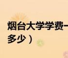煙臺大學學費一年多少錢（煙臺大學學費一年多少）