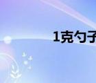 1克勺子的圖片（勺子圖片）