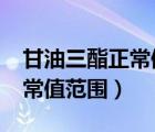 甘油三酯正常值范圍2.7嚴(yán)重嗎（甘油三酯正常值范圍）