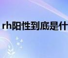 rh陽(yáng)性到底是什么血型（rh陽(yáng)性血什么意思）