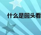 什么是回頭看情況報告（什么是回頭看）