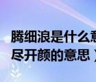 騰細(xì)浪是什么意思（更喜岷山千里雪三軍過后盡開顏的意思）