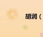 胡潤（說一說胡潤的簡介）