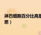 淋巴細(xì)胞百分比高是怎么回事（淋巴細(xì)胞絕對值高是什么意思）