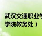 武漢交通職業(yè)學院教務(wù)處官網(wǎng)（武漢交通職業(yè)學院教務(wù)處）