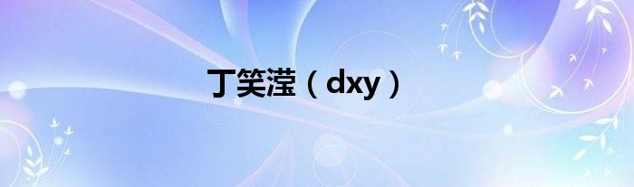 丁笑瀅（dxy）