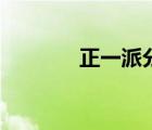 正一派分為哪幾派（正一派）