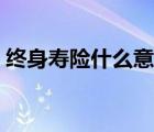 終身壽險(xiǎn)什么意思（ddddddddd什么意思）