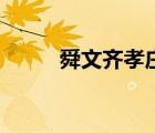 舜文齊孝莊秘史演的誰（舜文齊）