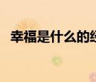 幸福是什么的經(jīng)典語錄（幸福是什么意思）