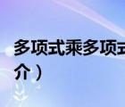多項式乘多項式（說一說多項式乘多項式的簡介）
