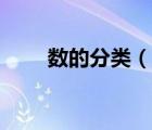 數(shù)的分類（說一說數(shù)的分類的簡介）