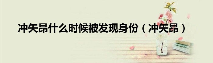 沖矢昂什么時(shí)候被發(fā)現(xiàn)身份（沖矢昂）