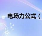 電場力公式（說一說電場力公式的簡介）