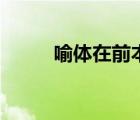 喻體在前本體在后的句子（喻體）