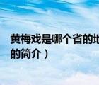 黃梅戲是哪個省的地方戲（說一說黃梅戲是哪個省的地方戲的簡介）