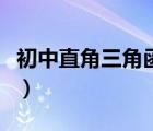 初中直角三角函數(shù)公式（直角三角函數(shù)公式表）