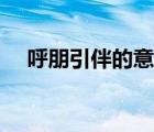 呼朋引伴的意思簡短（呼朋引伴的意思）