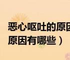 惡心嘔吐的原因有哪些吃什么藥（惡心嘔吐的原因有哪些）