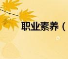 職業(yè)素養(yǎng)（說一說職業(yè)素養(yǎng)的簡介）