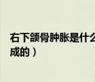 右下頜骨腫脹是什么原因造成的（下頜骨脫位是什么原因造成的）