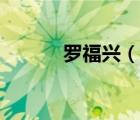 羅福興（說一說羅福興的簡介）