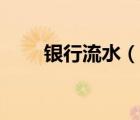 銀行流水（說一說銀行流水的簡(jiǎn)介）