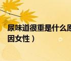 尿味道很重是什么原因女性吃什么藥（尿味道很重是什么原因女性）