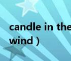 candle in the wind 1973（candle in the wind）