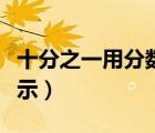 十分之一用分數(shù)表示（十分之一用分數(shù)怎么表示）