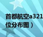 首都航空a321飛機座位分布圖（a321飛機座位分布圖）