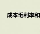 成本毛利率和銷售毛利率（成本毛利率）