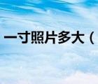 一寸照片多大（說一說一寸照片多大的簡介）