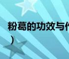 粉葛的功效與作用及禁忌（粉葛的功效與作用）