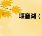 堰塞湖（說一說堰塞湖的簡介）