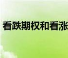 看跌期權(quán)和看漲期權(quán)是什么意思（看跌期權(quán)）