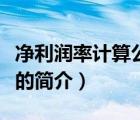 凈利潤(rùn)率計(jì)算公式（說(shuō)一說(shuō)凈利潤(rùn)率計(jì)算公式的簡(jiǎn)介）
