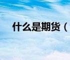 什么是期貨（說一說什么是期貨的簡(jiǎn)介）