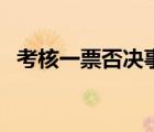 考核一票否決事項（一票否決事項有哪些）