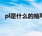 pl是什么的縮寫二次元（pl是什么的縮寫）