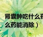 腎囊腫吃什么藥能消除是真的嗎（腎囊腫吃什么藥能消除）
