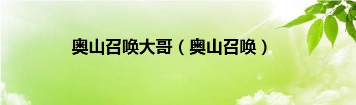 奧山召喚大哥（奧山召喚）