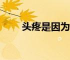 頭疼是因為什么原因（頭疼的原因）